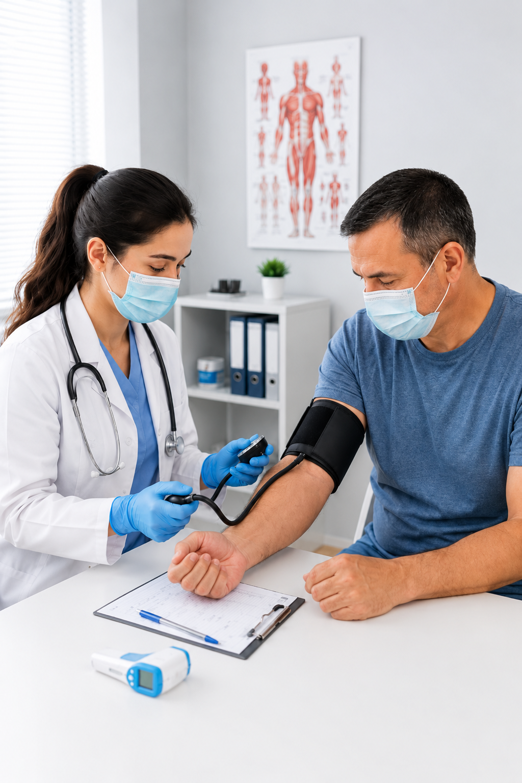 NHS blood pressure check at Gilbert & Armstrong Pharmacy in Mosborough